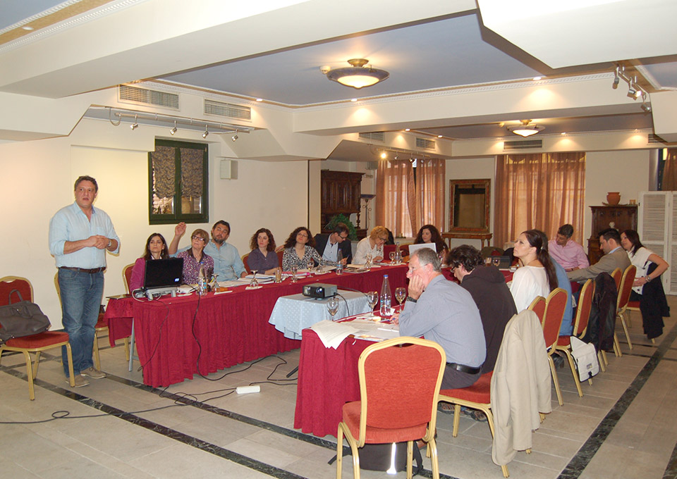 Projekt-indító találkozó: a Hellenic Open University prezentációja